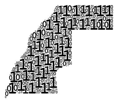 Batı Sahra harita kompozisyon ikili basamak