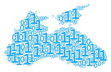 Karadeniz harita mozaik ikili basamak