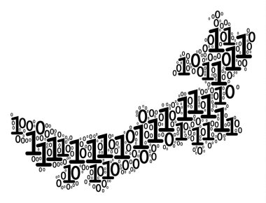 Çin İç Moğolistan Haritası mozaik ikili basamak