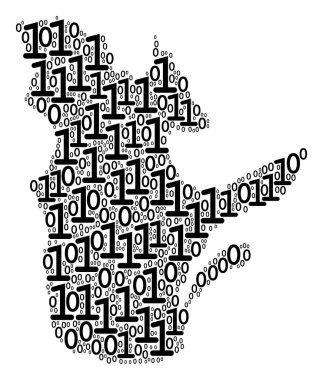 Quebec eyaleti harita kolaj ikili basamak