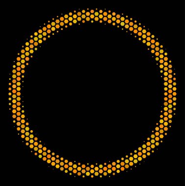 Altıgen noktalı resim daire balonu simgesinin