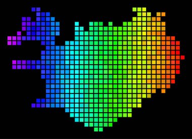 Spektrum soyut İzlanda Haritası