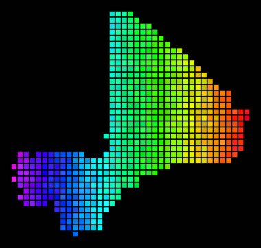 Parlak noktalı Mali Haritası