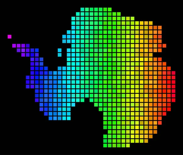 明るい点線南極地図 — ストックベクタ