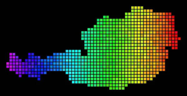明るい点線オーストリア地図 — ストックベクタ