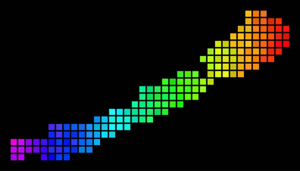 Colorido Pixel Balaton lago — Vector de stock