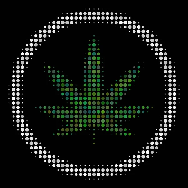 Icono de semitono de cannabis — Archivo Imágenes Vectoriales