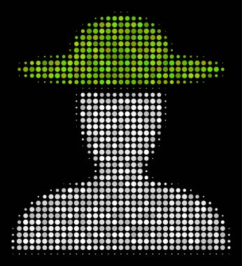 Çiftçi kişi noktalı resim simgesi