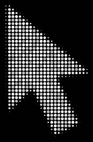 Курсорская икона "Стрела-полутон" — стоковый вектор