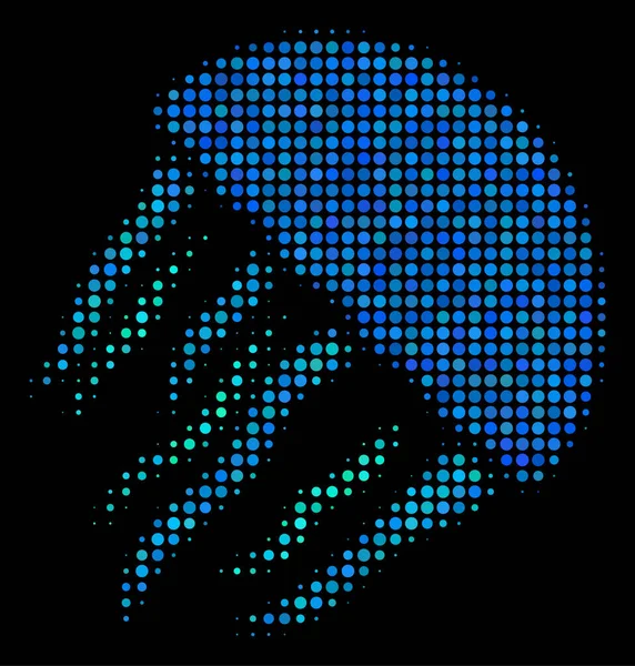 Icône demi-teinte méduses — Image vectorielle
