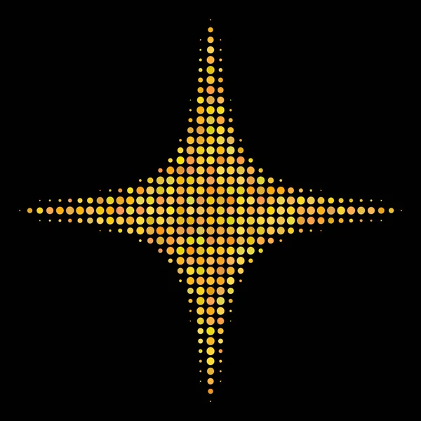Space Star polotónů ikona — Stockový vektor
