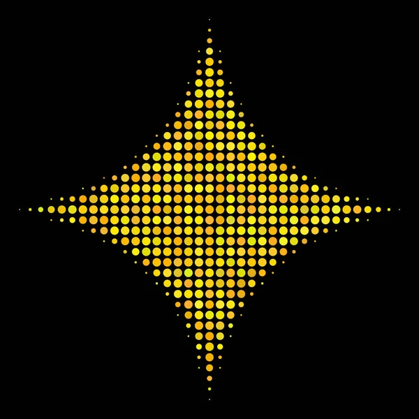Sparkle hvězda polotónů ikona — Stockový vektor
