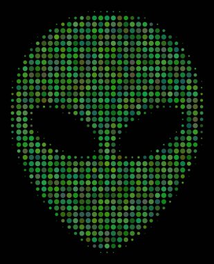 Uzaylı yüz noktalı resim simgesi