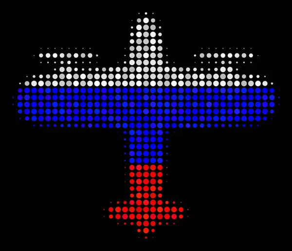 Ikona rosyjski samolot półtonów — Wektor stockowy