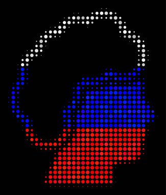 Yarı ton Rus sarışın profili simgesinin