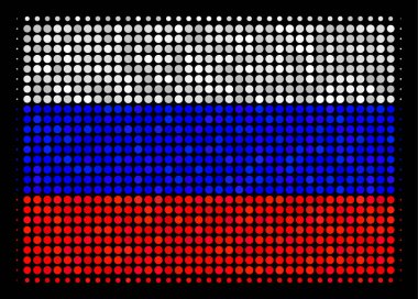 Yarı ton Rus dolu Rectange simgesi