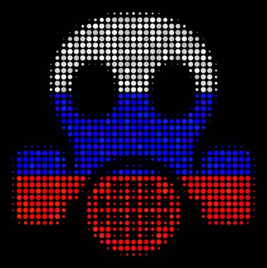 Yarı ton Rus gaz maskesi simgesi