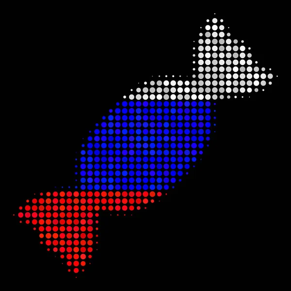 Halvton ryska Candy ikonen — Stock vektor