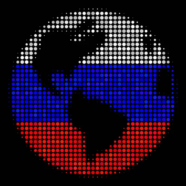 Icona della Terra Russa Mezzitoni — Vettoriale Stock