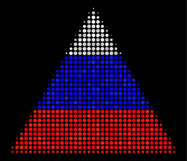 Yarı ton Rus dolu üçgen simgesini