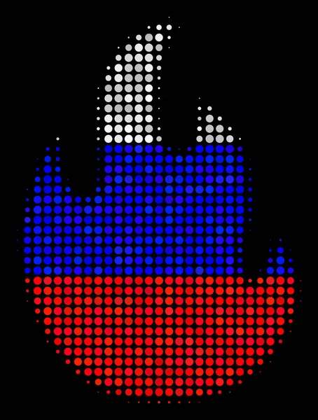 Ikone der russischen Feuerflamme — Stockvektor