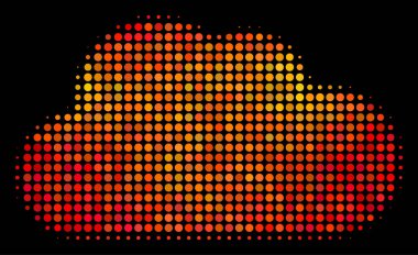 Parlak noktalı bulut simgesi