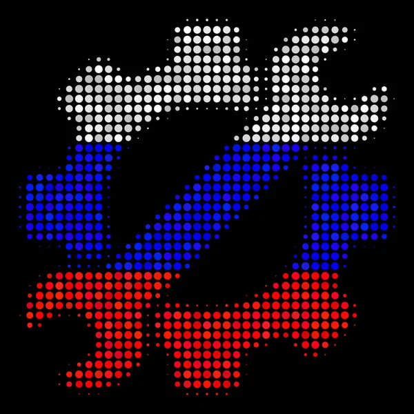 半色调俄罗斯服务工具图标 — 图库矢量图片