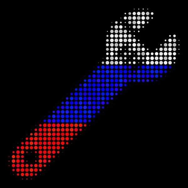 Polotónování ruské klíč ikona — Stockový vektor