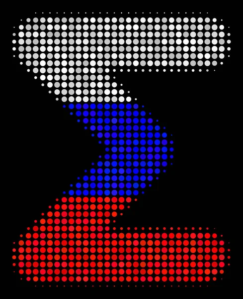 Icono de suma rusa de medio tono — Archivo Imágenes Vectoriales