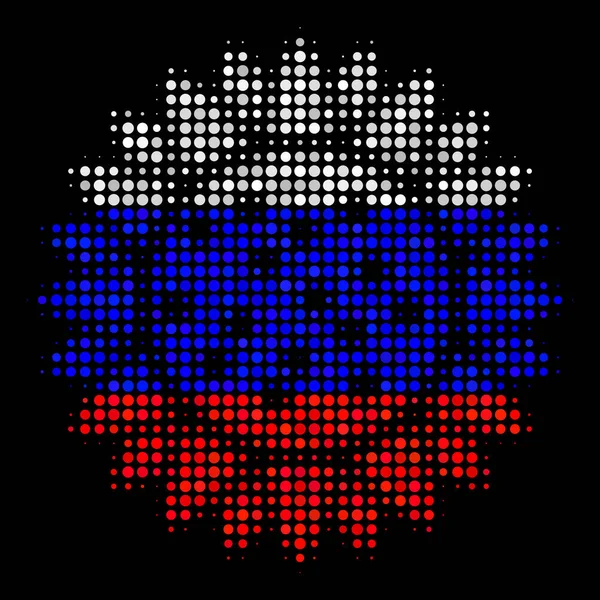 Icône de tournesol russe demi-ton — Image vectorielle