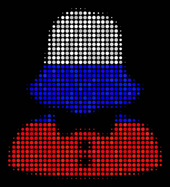 半色调俄罗斯妇女图标 — 图库矢量图片