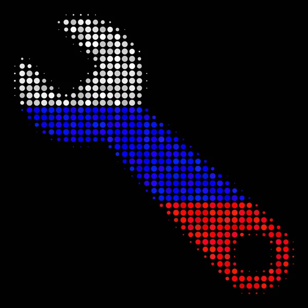 Ikona klíče s ruskou polotónů — Stockový vektor