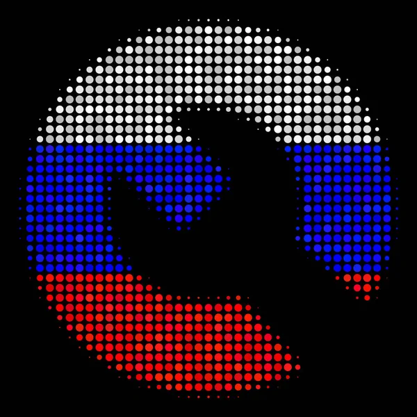 Icona con chiave russa mezzitoni — Vettoriale Stock
