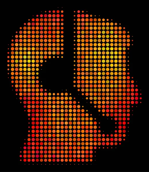 Ikona operátor Bright Pixel Call centra — Stockový vektor