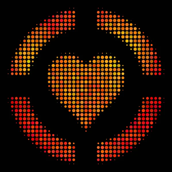 Казино Bright Piece Hearts — стоковый вектор