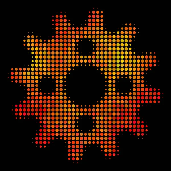 Ikony Cogwheel Bright Dot — Stockový vektor