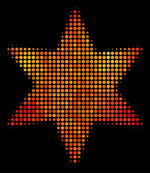 Heller Punkt Feuerwerk Star-Symbol — Stockvektor