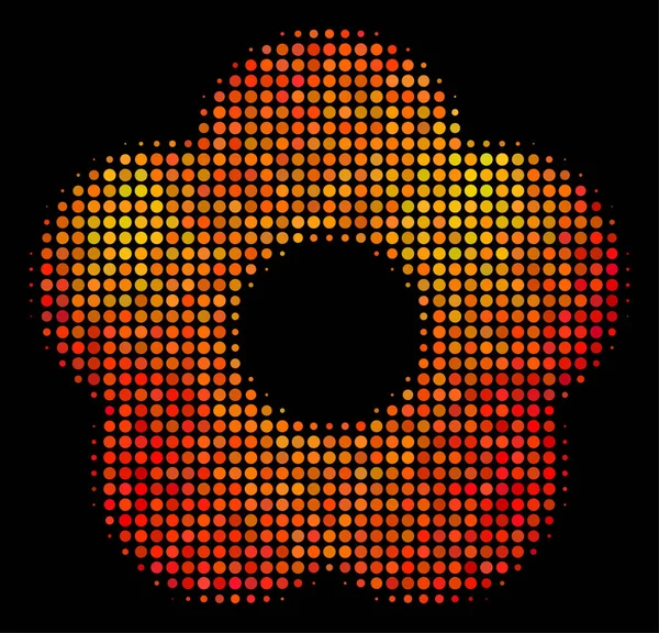 밝은 도트 꽃 아이콘 — 스톡 벡터 © ahasoft #194587920