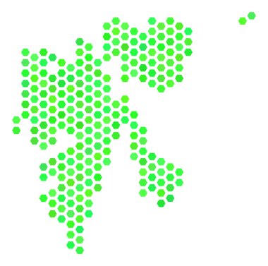 Yeşil Hex kiremit Svalbard ada Haritası