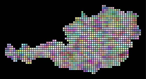 piksel Avusturya harita