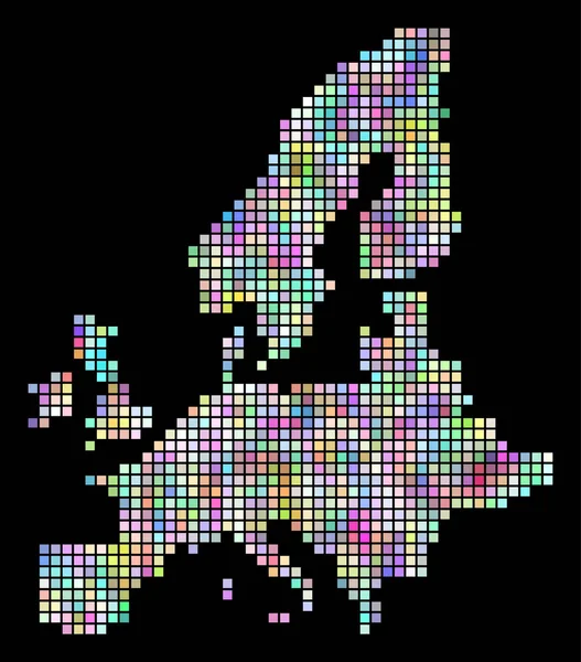 Карта пунктирною Європейського Союзу — стоковий вектор