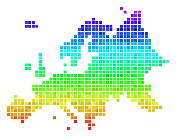 Heller Punkt Europakarte — Stockvektor