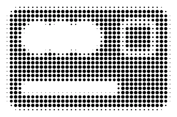 Icono de tarjeta bancaria de píxel negro — Archivo Imágenes Vectoriales