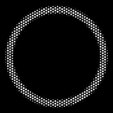 Beyaz piksel dairenin balonu simgesinin