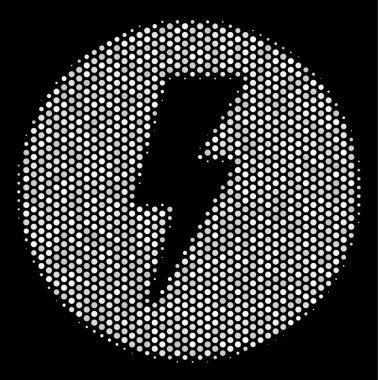 Beyaz nokta elektrik simgesi