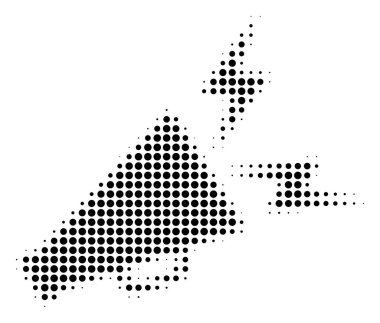 Uyarı megafon simge siyah noktalı