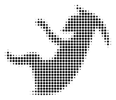 Siyah nokta uzaylı embriyo simgesi