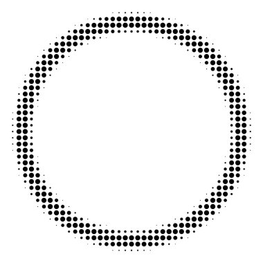 Siyah nokta daire balonu simgesinin