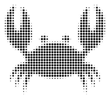 Yengeç simge siyah noktalı