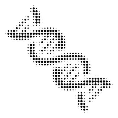 Siyah nokta Dna sarmal simgesi